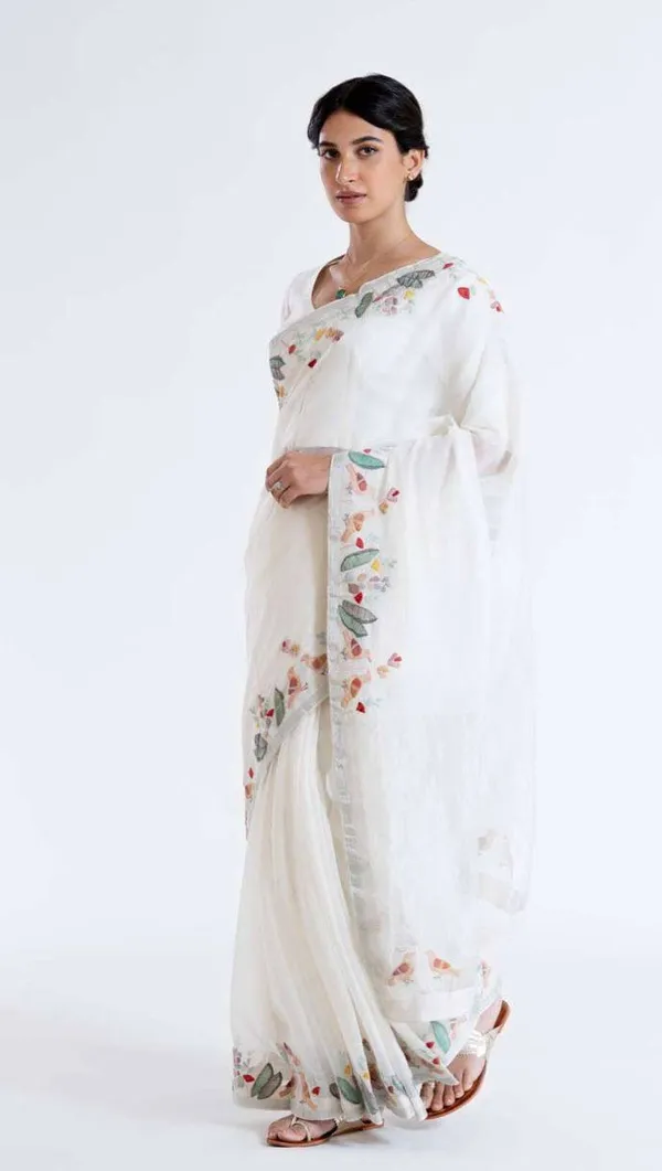 White__Printed_Festive_Or_Wedding_Wear_Saree