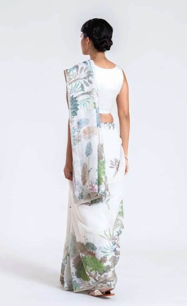 White_Linen_Digital_Printed_Festive_Or_Wedding_Wear_Saree