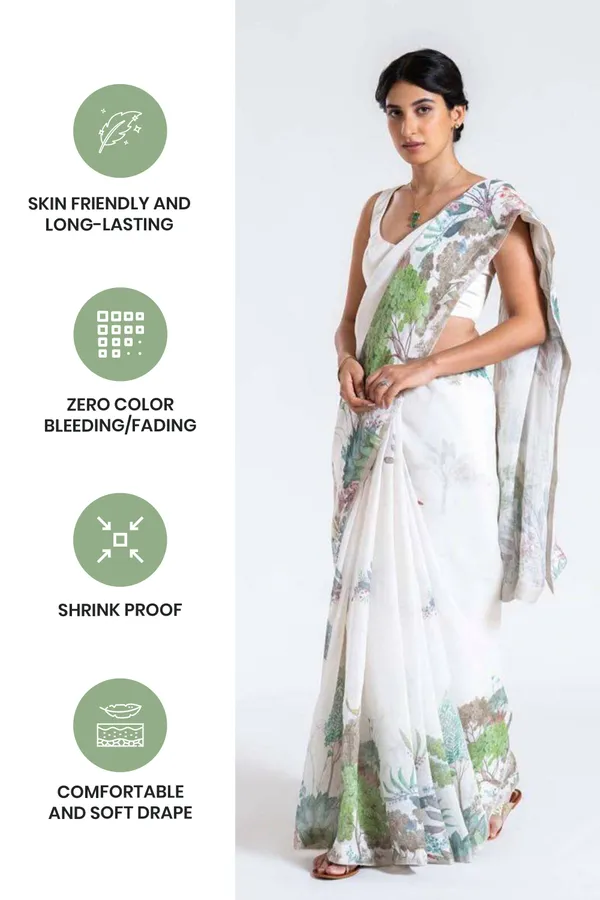 White_Linen_Digital_Printed_Festive_Or_Wedding_Wear_Saree