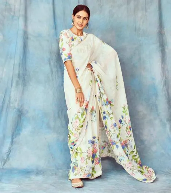 White__Printed_Festive_Or_Wedding_Wear_Saree