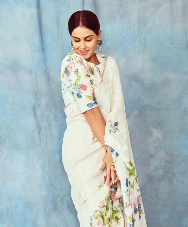 White__Printed_Festive_Or_Wedding_Wear_Saree