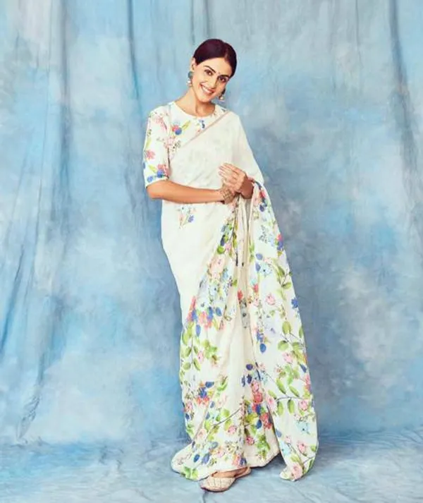White__Printed_Festive_Or_Wedding_Wear_Saree