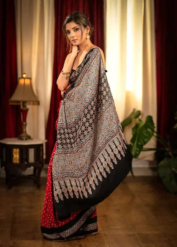 Red__Digital_Printed_Festive_Or_Wedding_Wear_Saree