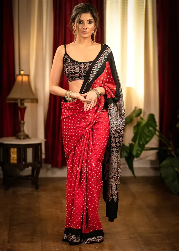 Red__Digital_Printed_Festive_Or_Wedding_Wear_Saree