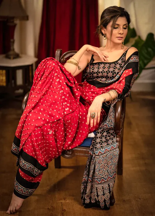 Red__Digital_Printed_Festive_Or_Wedding_Wear_Saree