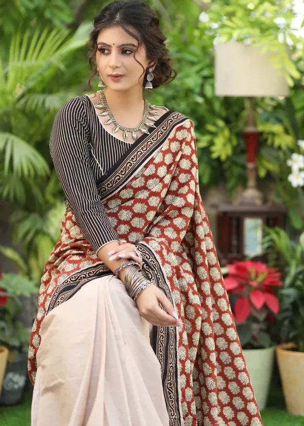 Cream_Color_Digital_Printed_Festive_Or_Wedding_Wear_Saree
