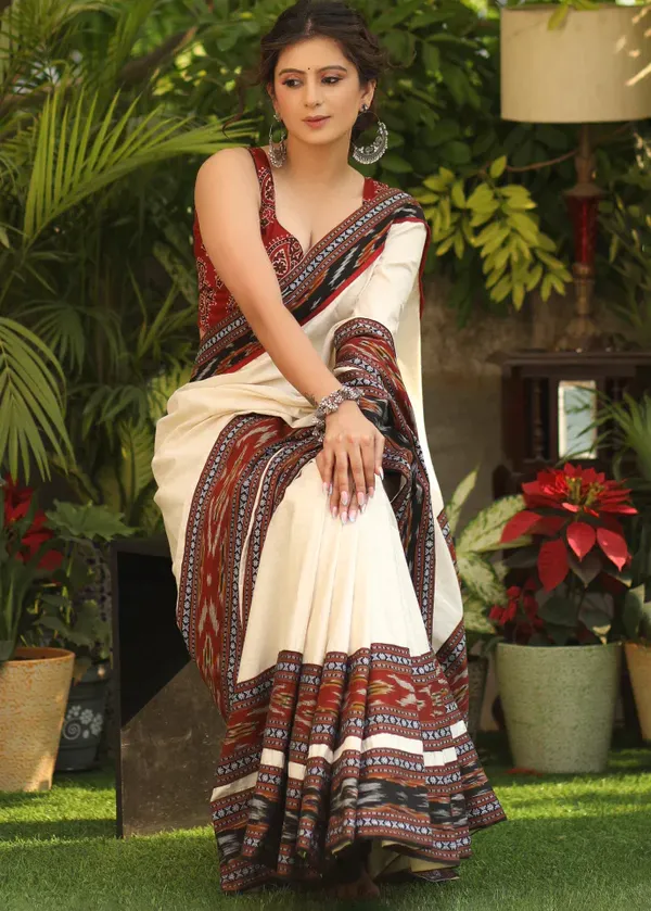 Off-White_Digital_Printed_Festive_Or_Wedding_Wear_Saree