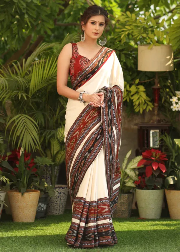 Off-White_Digital_Printed_Festive_Or_Wedding_Wear_Saree