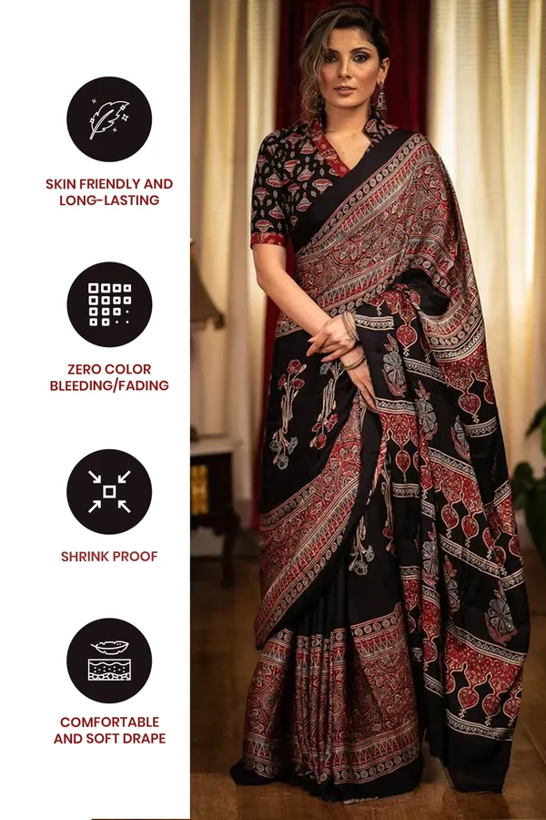 Black_And_Maroon_Colour_Mul_Mul_Chanderi__Digital_Printed_Festive_Or_Wedding_Wear_Saree