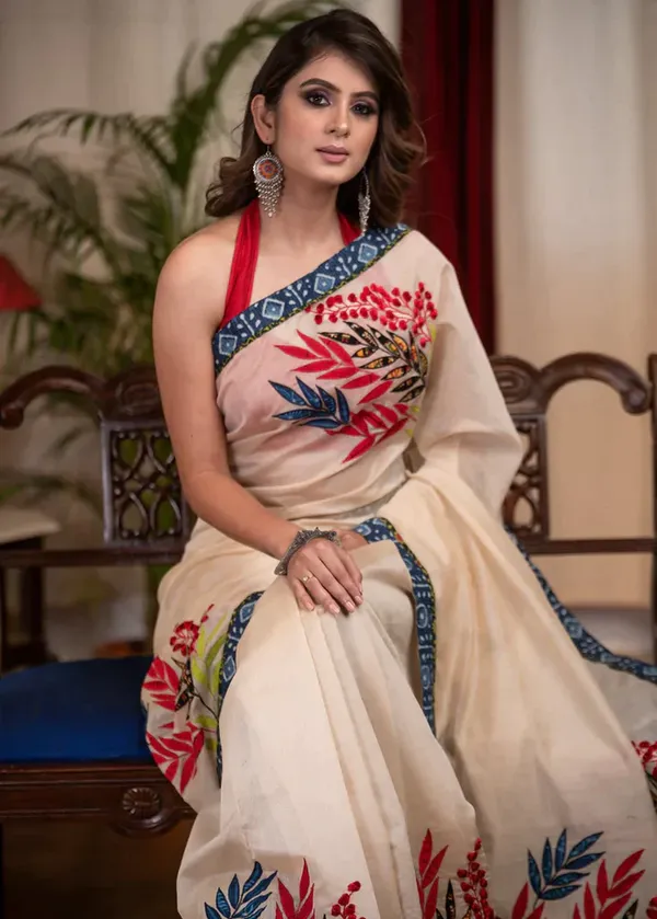 Cream_Color_Printed_Festive_Or_Wedding_Wear_Saree