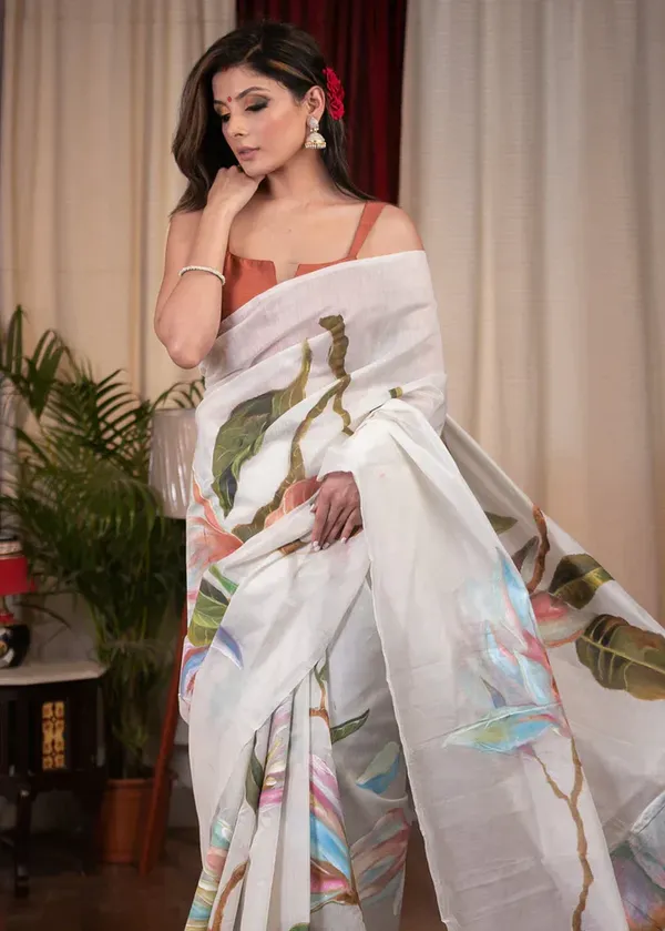 White_Digital_Printed_Festive_Or_Wedding_Wear_Saree