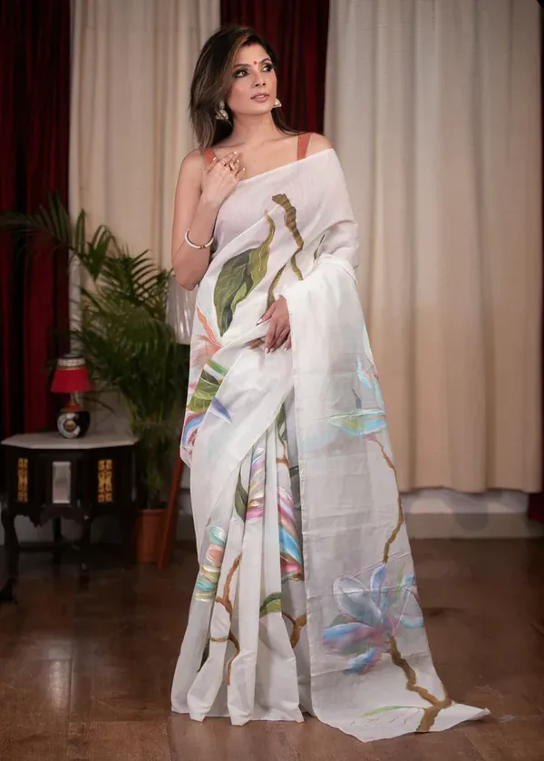 White_Digital_Printed_Festive_Or_Wedding_Wear_Saree