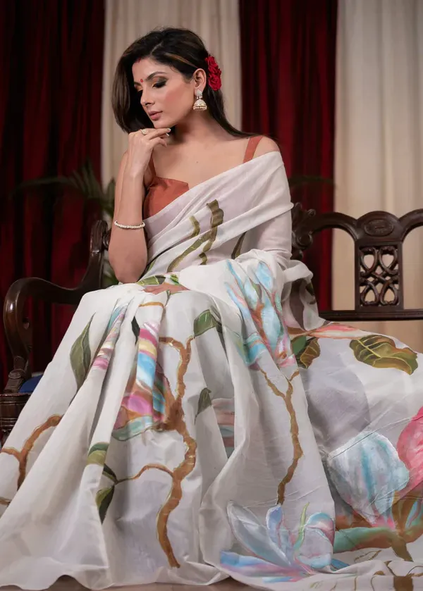 White_Digital_Printed_Festive_Or_Wedding_Wear_Saree