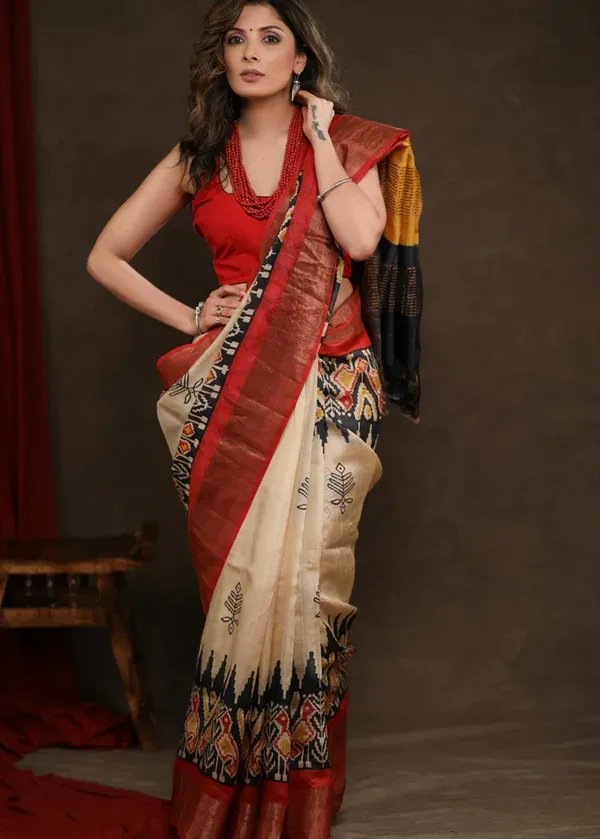 Red_Printed_Festive_Or_Wedding_Wear_Saree