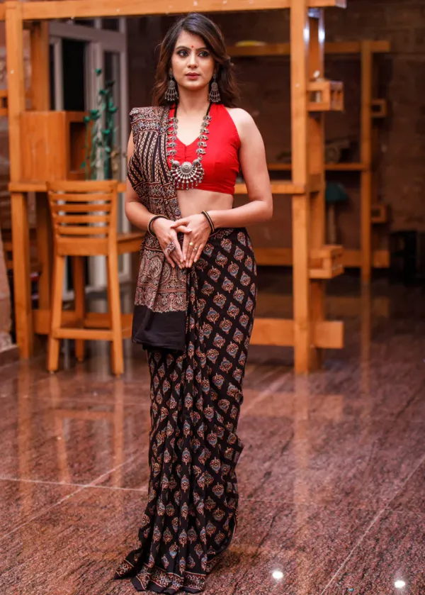 Black_Color_Mul_Mul_Chanderi__Digital_Printed_Festive_Or_Wedding_Wear_Saree