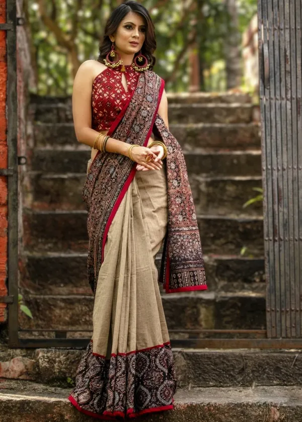 Beige__Printed_Festive_Or_Wedding_Wear_Saree