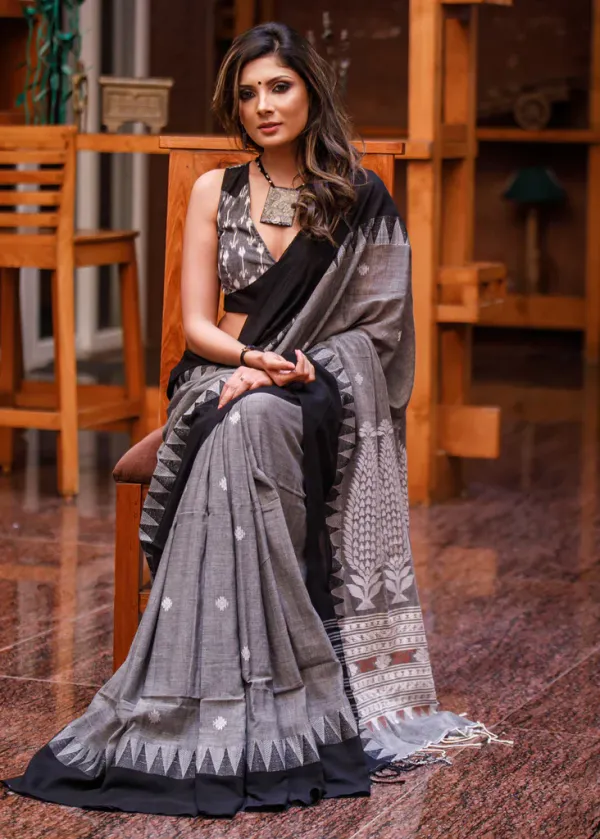 Grey_Printed_Festive_Or_Wedding_Wear_Saree