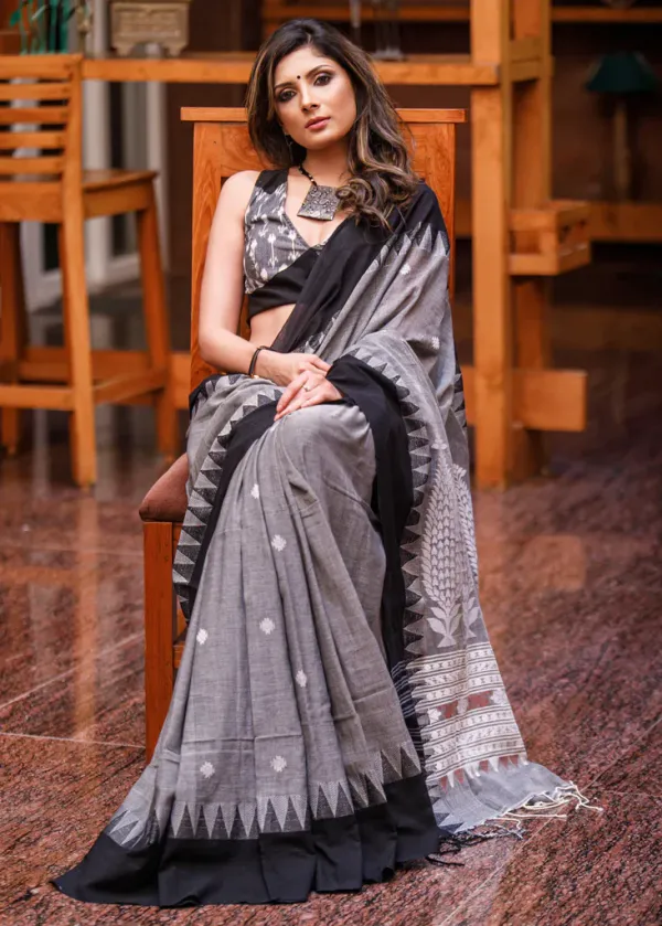Grey_Printed_Festive_Or_Wedding_Wear_Saree