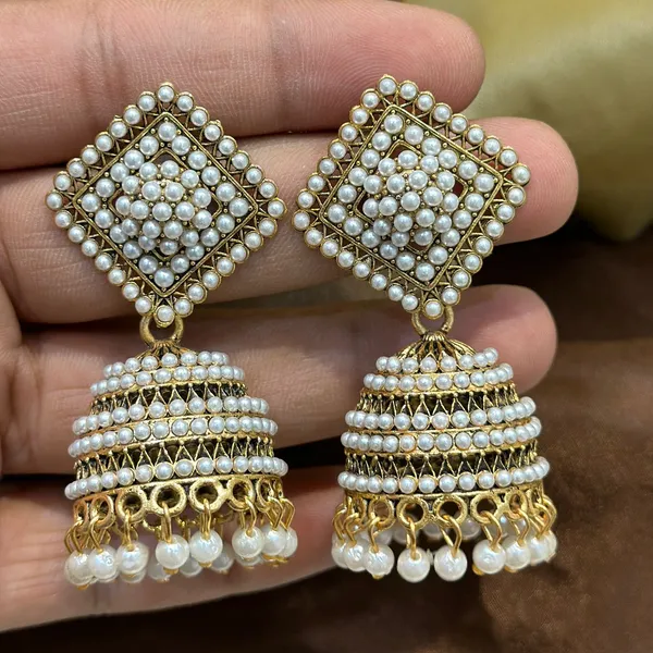 Gold_Pearl_Embedded_Jhumka_Jhumki_Earrings_For_Girls_And_Women.