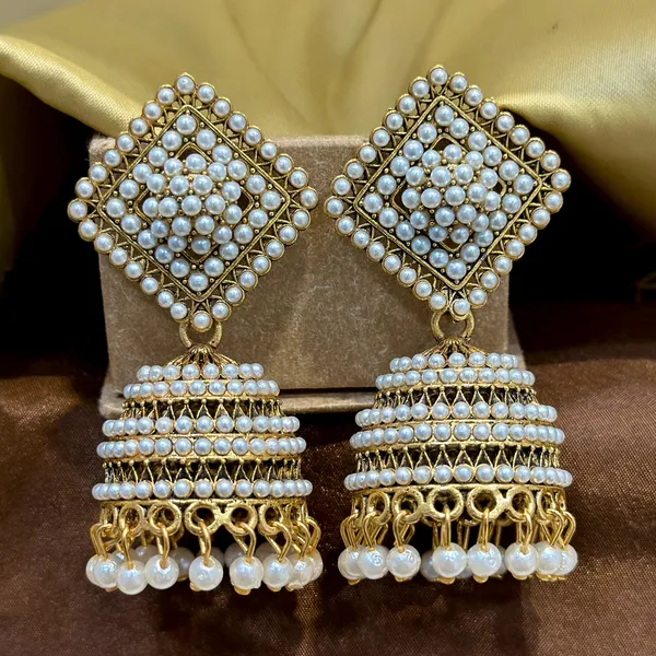 Gold_Pearl_Embedded_Jhumka_Jhumki_Earrings_For_Girls_And_Women.