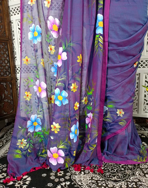 100_Count_Moll_Cotton_Handprint_Saree