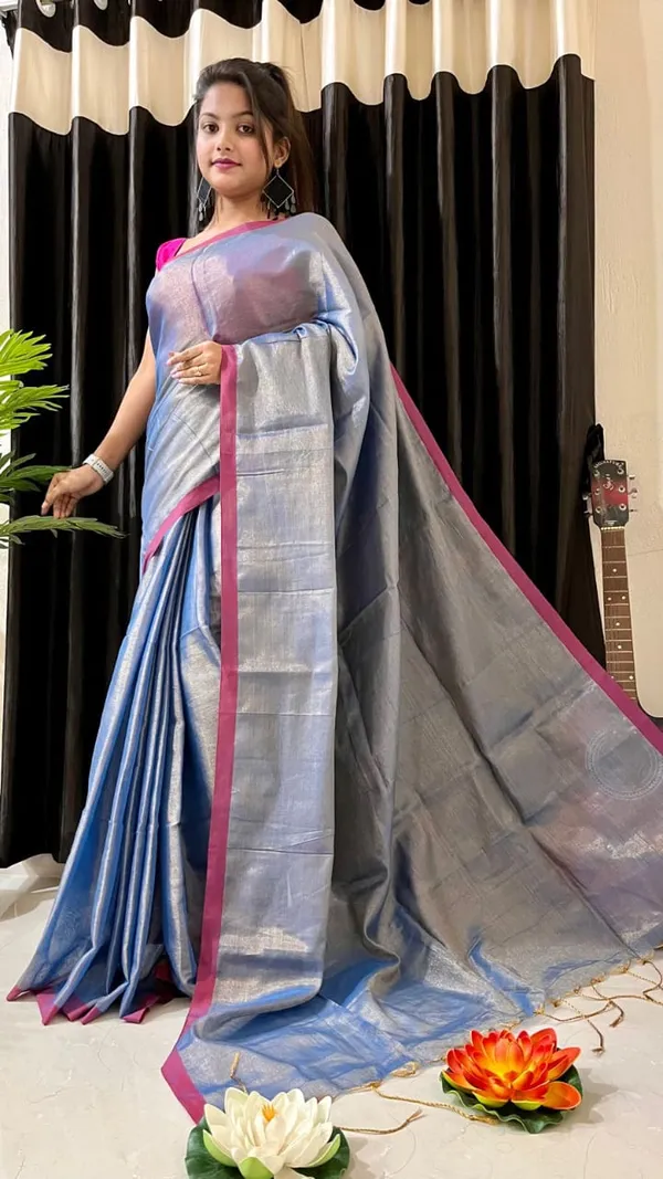 Bengal_Tissue_Cotton_Handloom_Saree_With_Blouse_Piece
