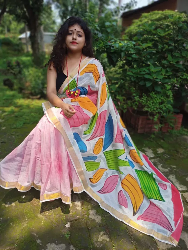 Carala_Cotton_Hand_print_Saree
