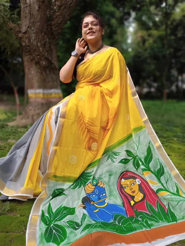 Kerala_Cotton_Hand_Printed_Saree