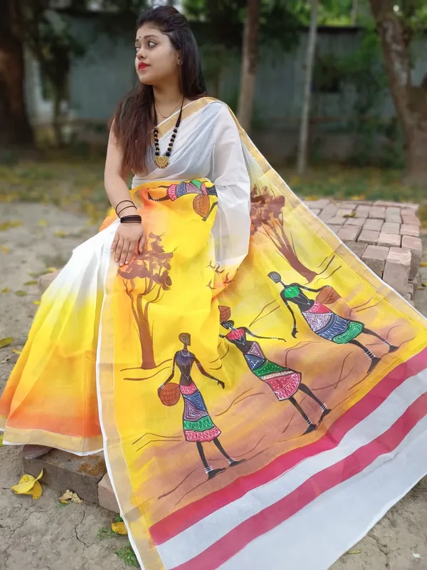 Kerala_Cotton_Hand_Printed_Saree