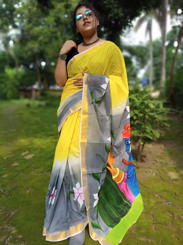 Kerala_Cotton_Hand_Printed_Saree