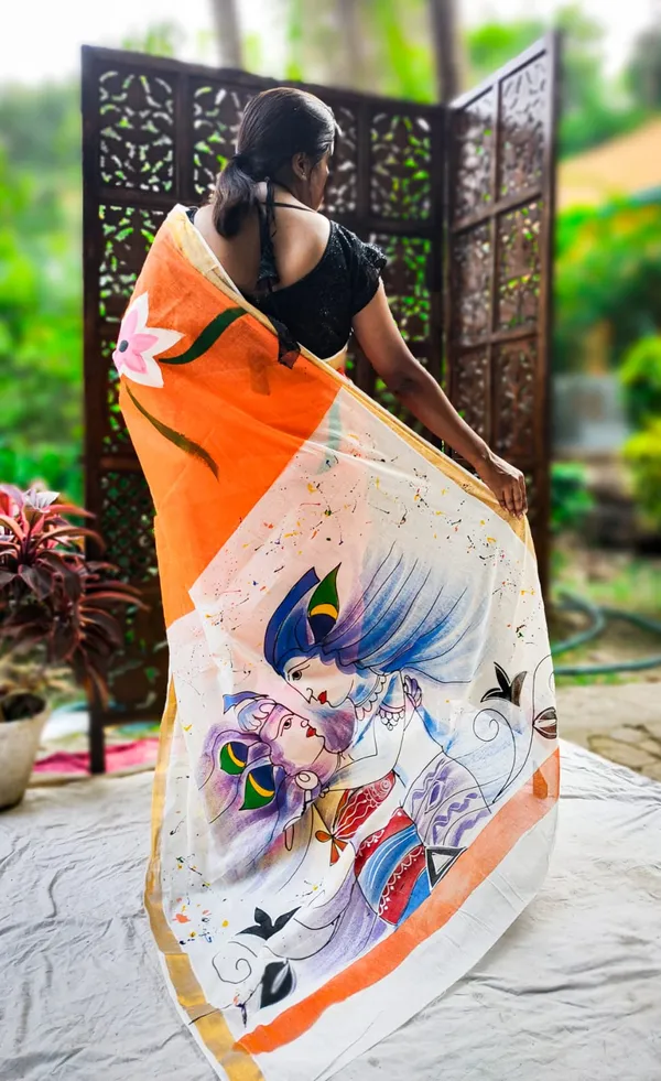 Kerala_Cotton_Hand_Printed_Saree