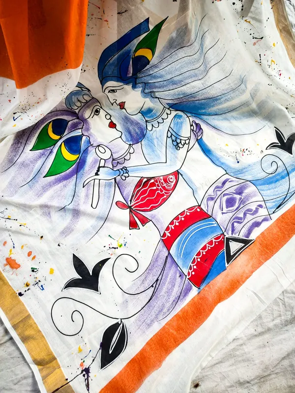 Kerala_Cotton_Hand_Printed_Saree