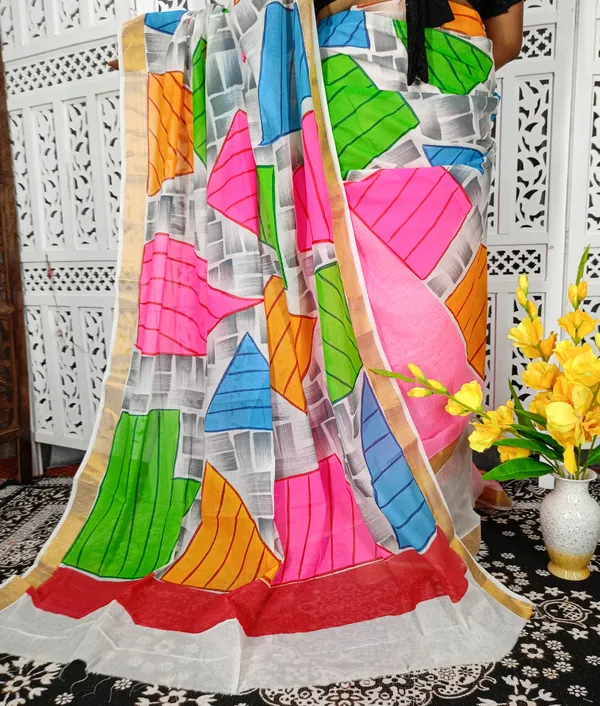 Carala_Cotton_Hand_print_Saree