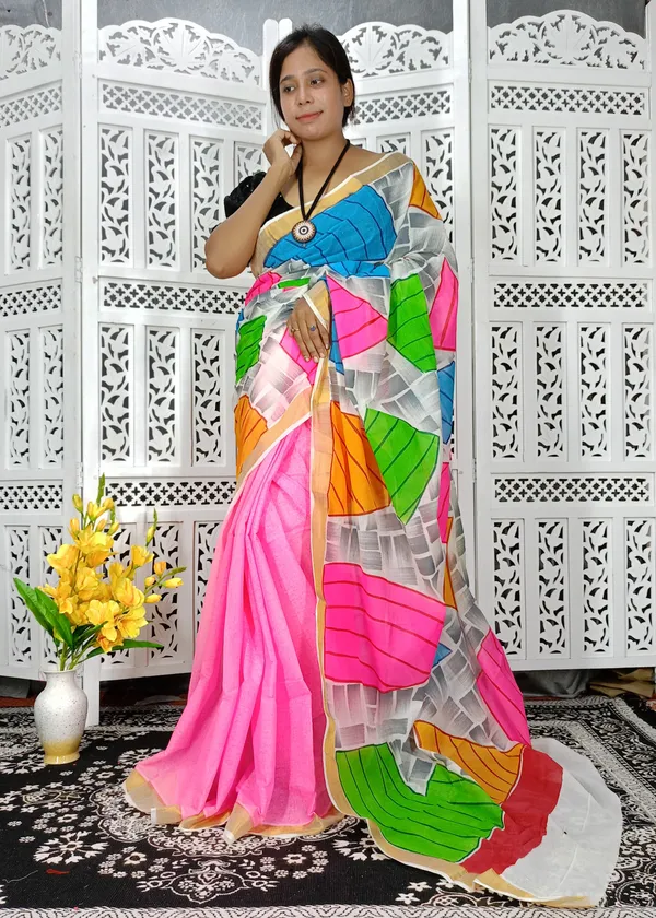 Carala_Cotton_Hand_print_Saree