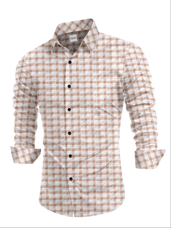 Brown_And_White_Cotton_Blend_Spread_Collar_Full_Sleeve_Casual_Wear_Shirt