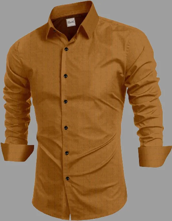 Orange_Cotton_Blend_Spread_Collar_Full_Sleeve_Casual_Wear_Shirt