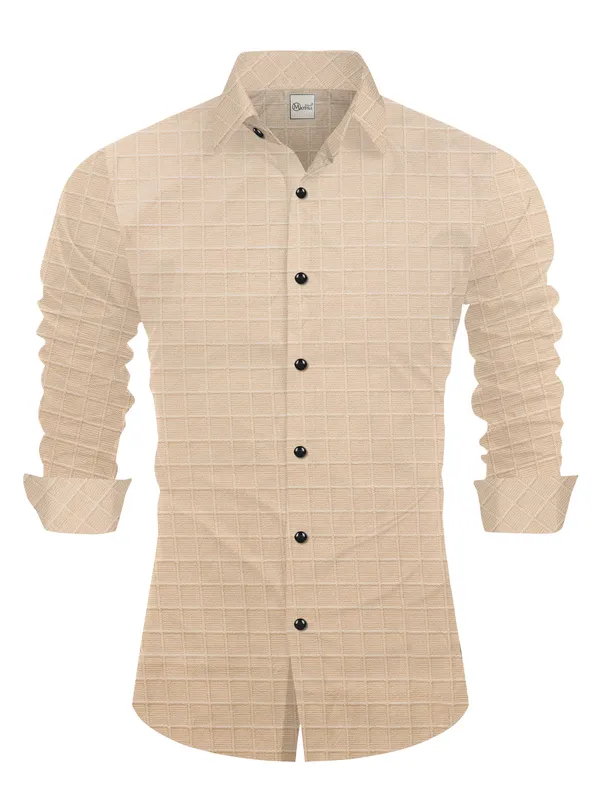 Cream_Cotton_Blend_Spread_Collar_Full_Sleeve_Casual_Wear_Shirt