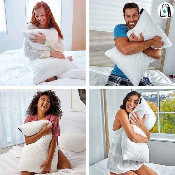 MEMORY_FOAM_BED_PILLOW_FOR_NECK_PAIN_AND_PAIN_RELIEF_WITH_WHITE_COVER_STANDARD_SIZE