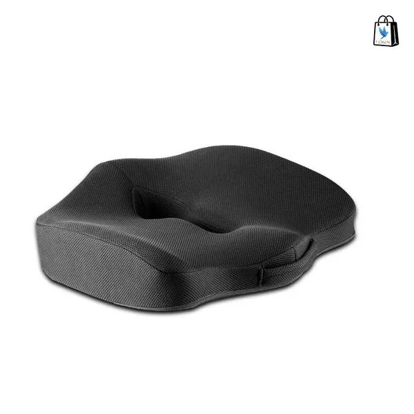 PILES_Orthopaedic_Seat_Cushion_for_Relief_from_Lower_Back,_Sciatica,_Tailbone,_Lumbar_Pain_(Black)