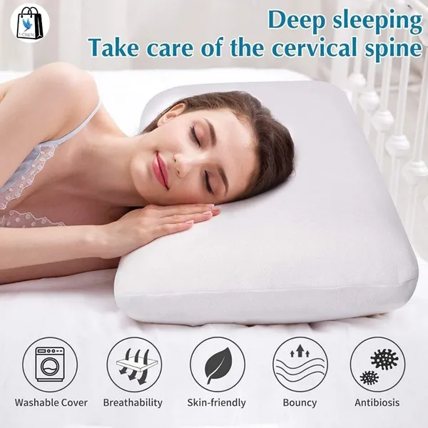 Memory_Foam_Bed_Pillow_For_Neck_Pain_And_Pain_Relief_With_White_Cover_Small_Size