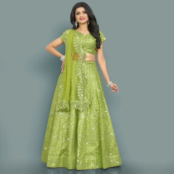 Pista_Green_Heavy_Faux_Georgette_Lehenga_Choli__(_Semi_Stiched_)