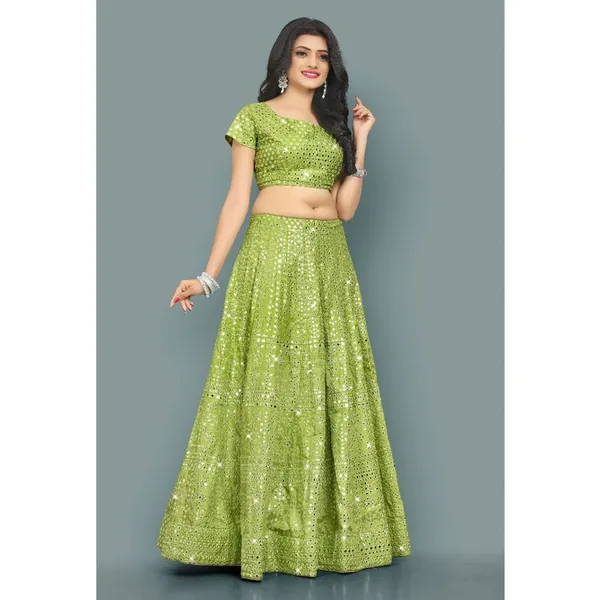 Pista_Green_Heavy_Faux_Georgette_Lehenga_Choli__(_Semi_Stiched_)