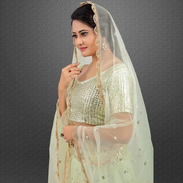 Aqua_Green_Heavy_Faux_Georgette_Lehenga_Choli__(_Semi_Stiched_)