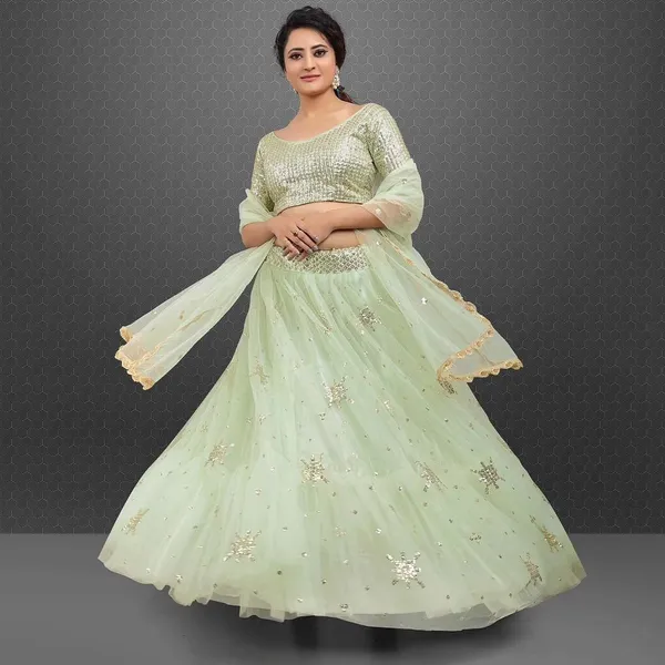 Aqua_Green_Heavy_Faux_Georgette_Lehenga_Choli__(_Semi_Stiched_)
