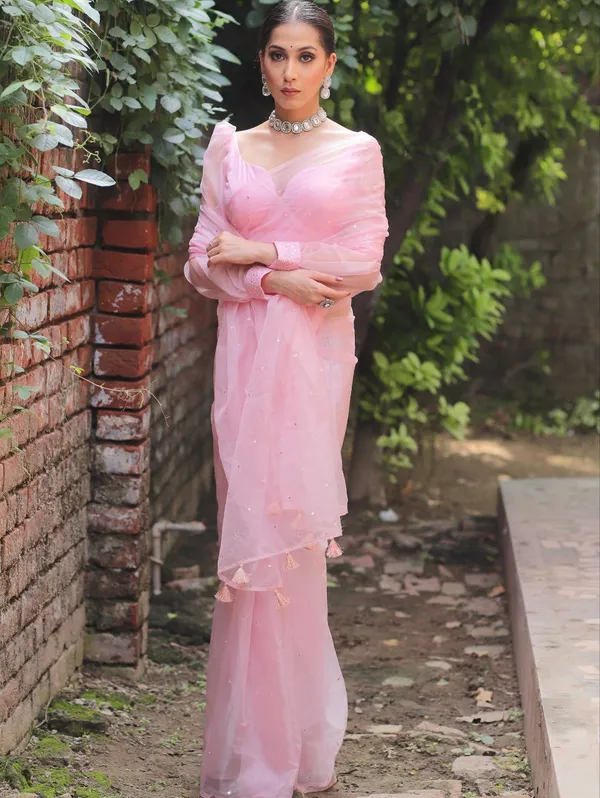 Baby_Pink_Organza__Saree_For_Preety_Ladies