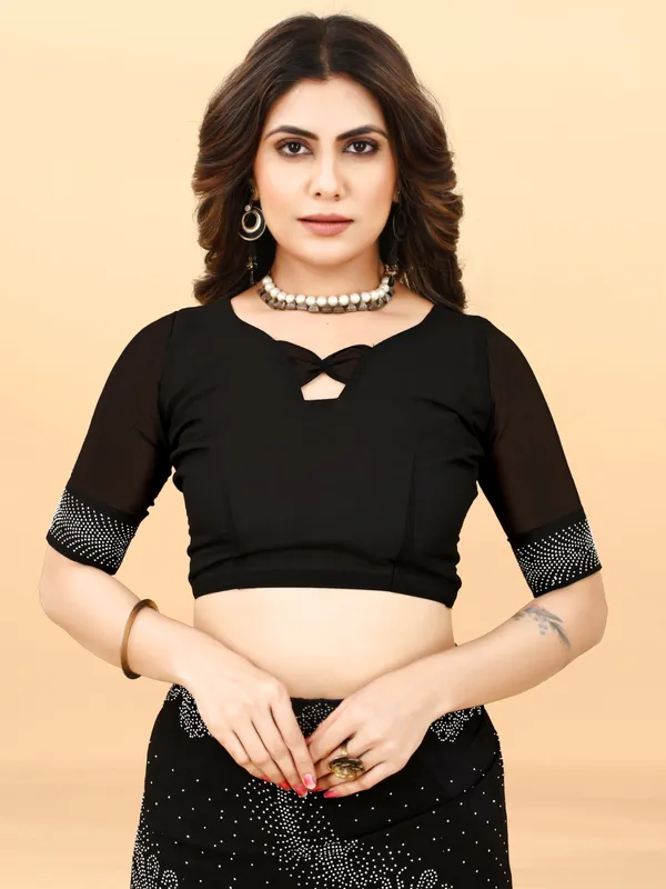 BLACK_COLOR_BOLLYWOOD_GEORGETTE_SAREE_WITH_SIROSKI_DIAMONDS_WORK