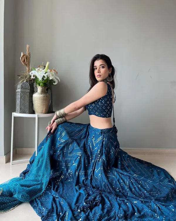 Blue_Heavy_Faux_Georgette_Lehenga_Choli__(_Semi_Stiched_)