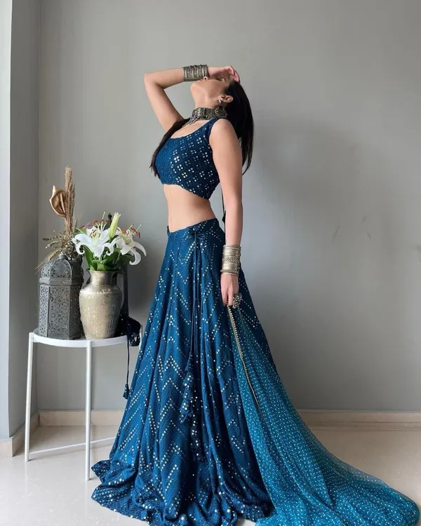 Blue_Heavy_Faux_Georgette_Lehenga_Choli__(_Semi_Stiched_)