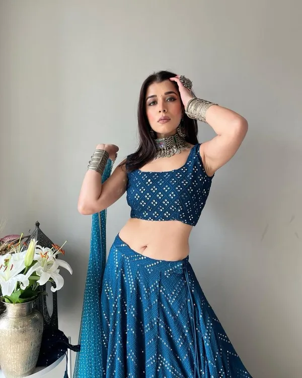 Blue_Heavy_Faux_Georgette_Lehenga_Choli__(_Semi_Stiched_)