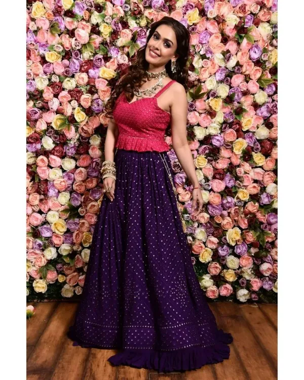 Dark_Purple_Heavy_Faux_Georgette_Lehenga_Choli__(_Semi_Stiched_)